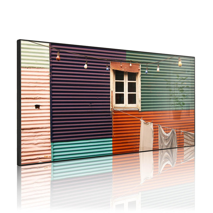 banjado Magnettafel schwarz 78 x 37cm / Magnetwand Metall/Magnetpinnwand als Memoboard/Pinnwand Magn