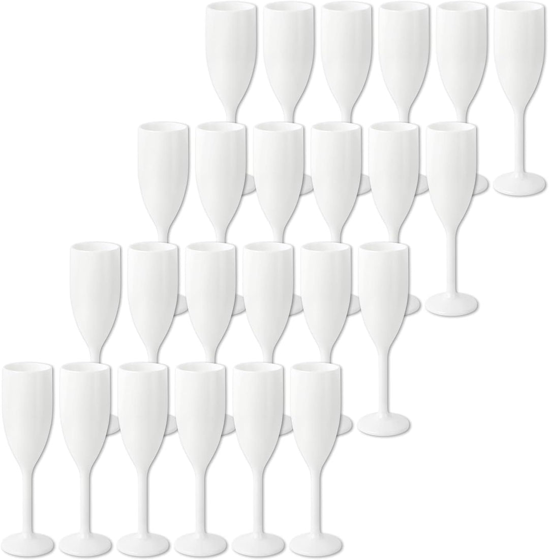 Schramm® Mehrweg Sektgläser in weiss wählbar 6, 12, 24 oder 48 Stück 150 ml Champagner Glas Sektflöt