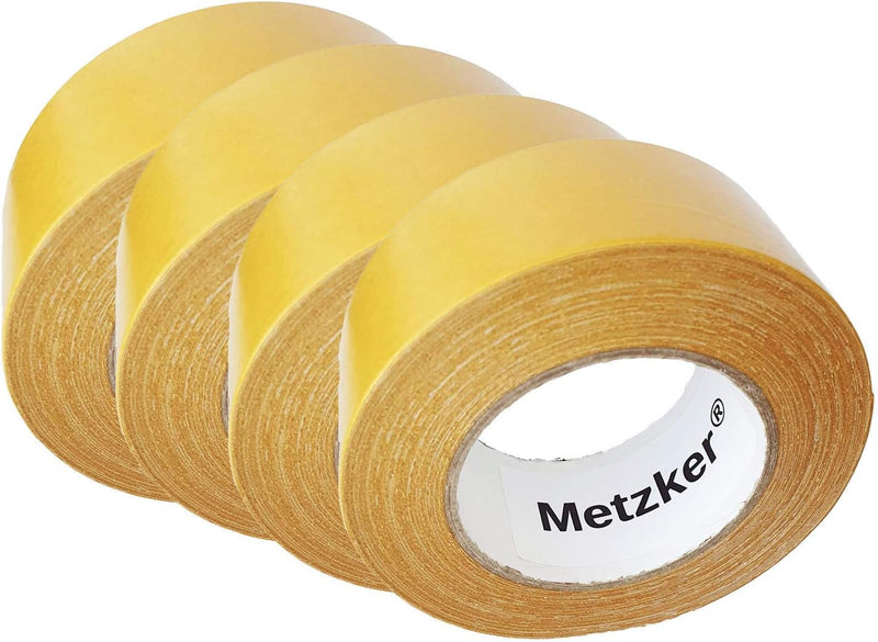 Teppichklebeband I Verlegeband I Doppelseitiges Klebeband 4 Rollen mit je 25m I 50mm breit 4 Stück,