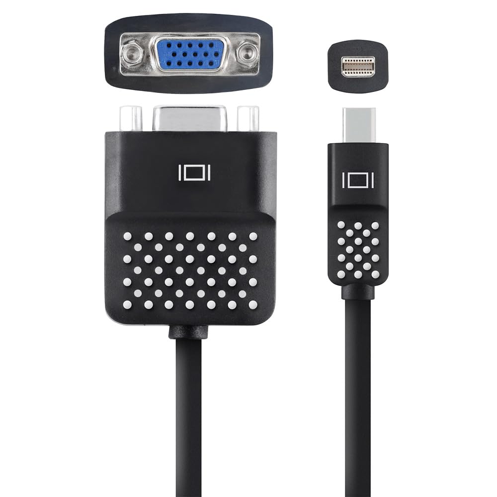 Belkin F2CD028BT Mini DisplayPort auf VGA Adapter schwarz, Mini DisplayPort auf VGA