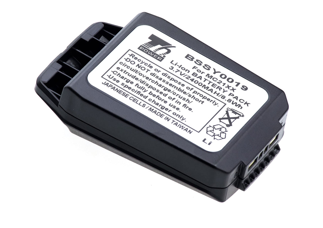 Akku für Zebra Barcode-Scanner, Teilenummer 82-105612-01, Li-Ion, 3,7 V, 2400 mAh (8,8 Wh) schwarz