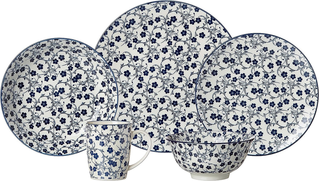 Ritzenhoff &amp; Breker Kuchen- und Frühstücksteller-Set Royal Sakura, 4-teilig, 21,5 cm Durchmesser, Po
