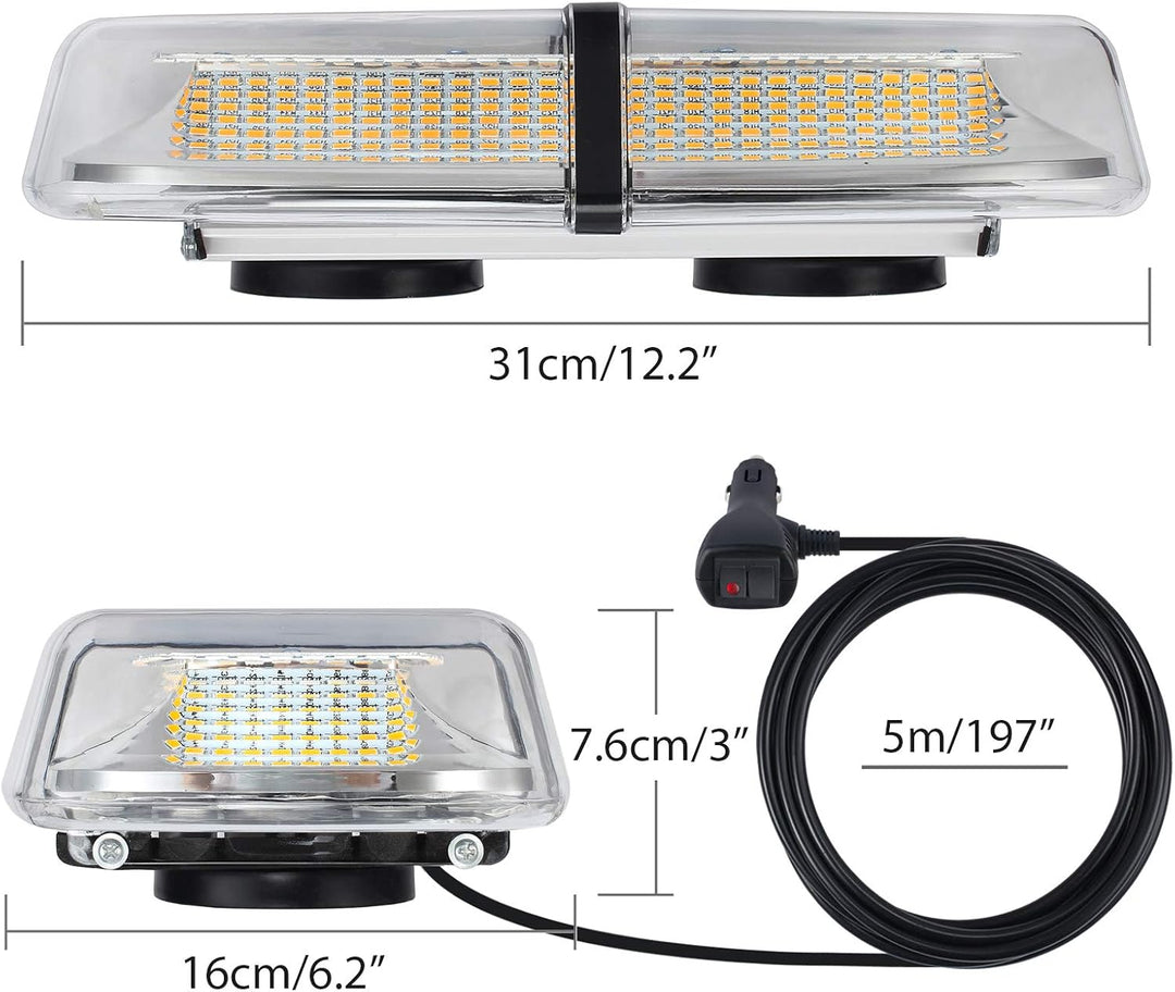 Auto Blinkende Blitzlicht Emergenecy Warnung Lichter 72LED 18W Bernsteinfarbene Warnblinkanlage Bar