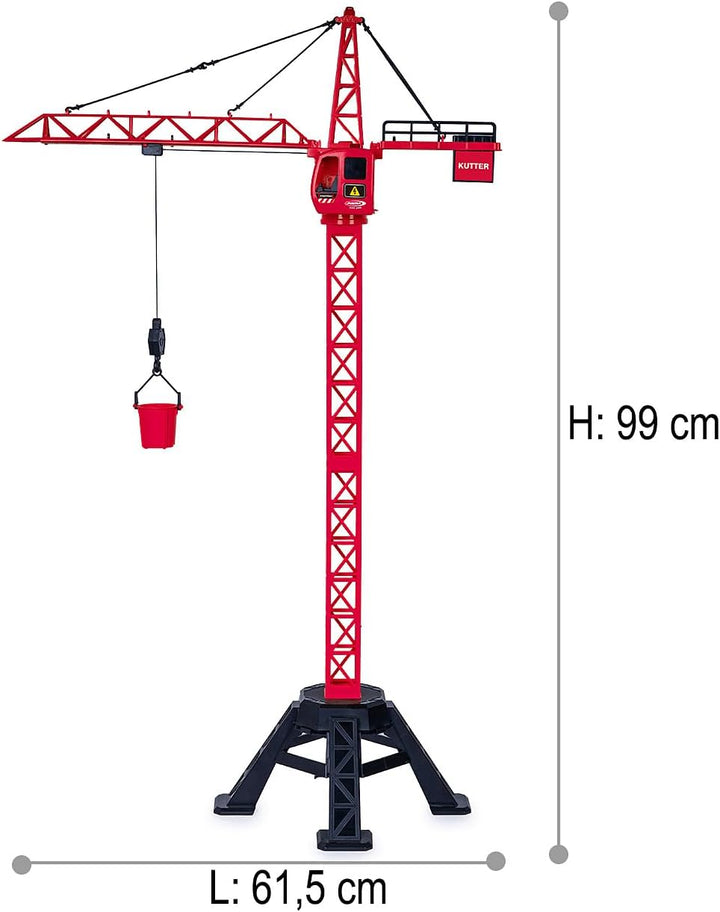 JAMARA 406321 Turmdrehkran Kutter XL 99 IR, Kran ab 6 Jahre, Kinder Spielzeug ferngesteuert mit Fern