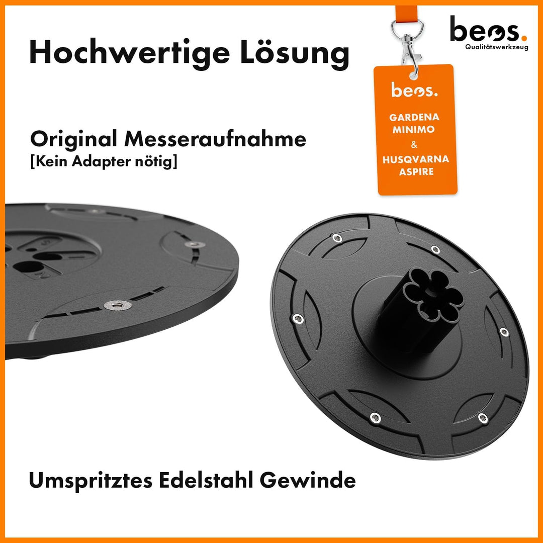 BEOS Premium Mähroboter Tuning - Drehscheibe kompatible mit Gardena Minimo & Husqvarna Automower Asp