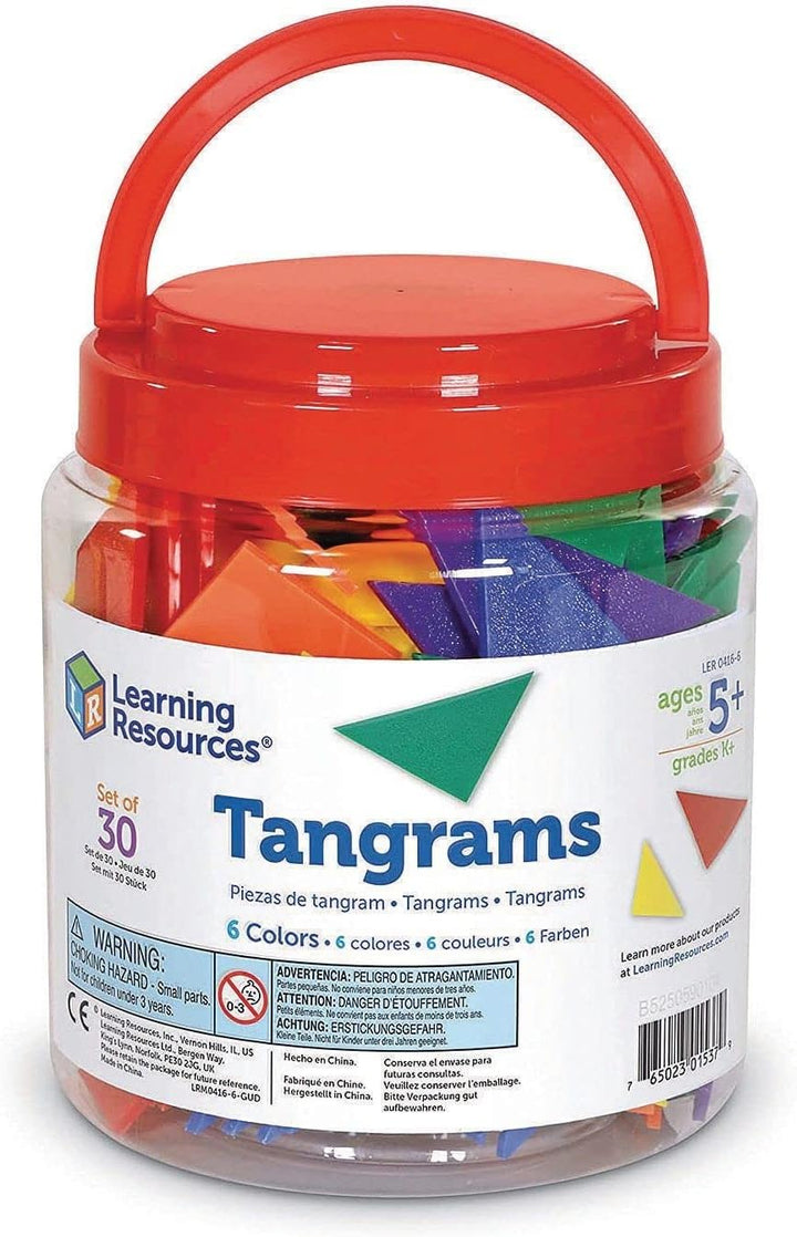 Learning Resources Sechsfarbige Tangrams „Six-Colour Tangrams“