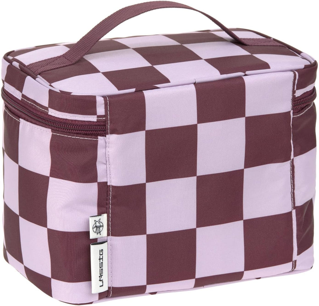 LÄSSIG Baby Wickeltisch Organizer Windel-Organizer to Go/Casual Nursery Caddy To Go Dunkelrot, Dunke