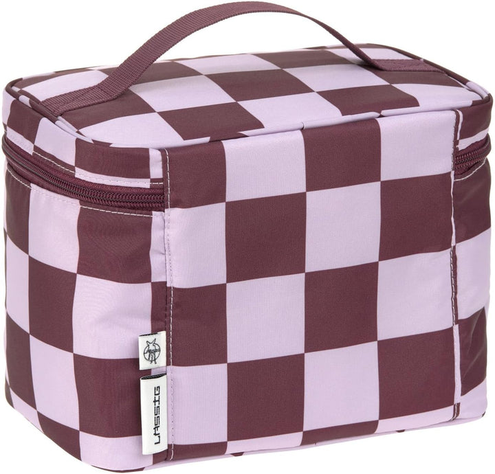 LÄSSIG Baby Wickeltisch Organizer Windel-Organizer to Go/Casual Nursery Caddy To Go Dunkelrot, Dunke