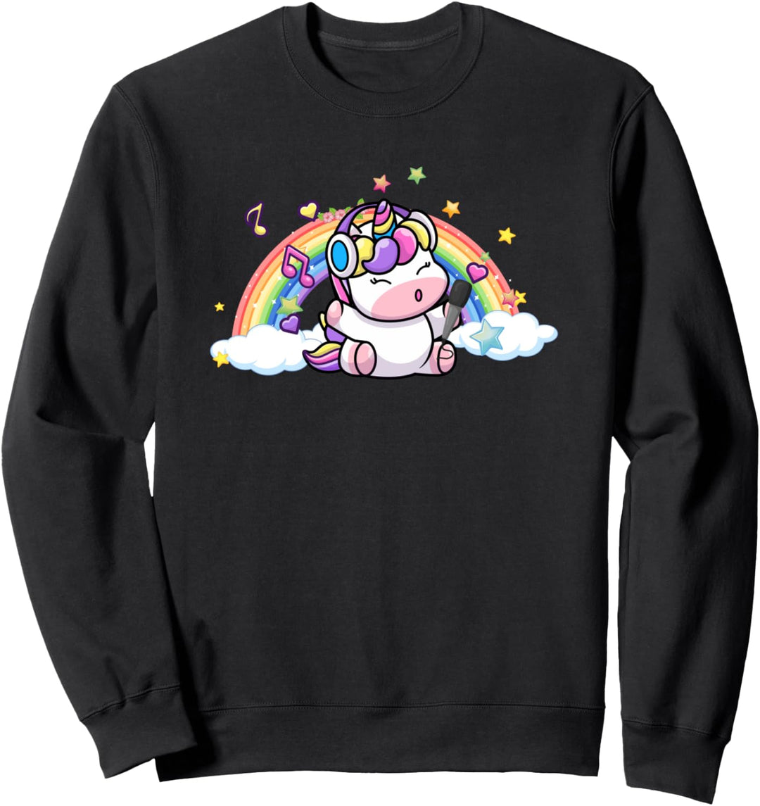Unicorn Music Rainbow Kawaii Anime Sweatshirt