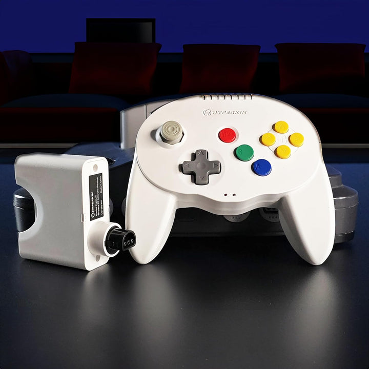 Admiral Premium Wireless BT Controller for N64 (White)