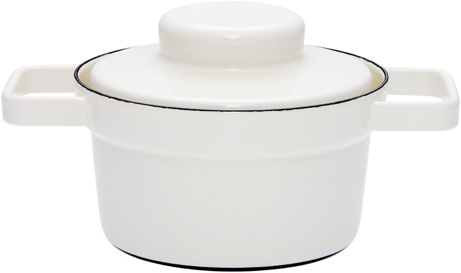 Riess, 2102-212, Topf Durchmesser 16 cm, PURE WHITE, AROMAPOTS, Truehomeware, Emaille, Induktion
