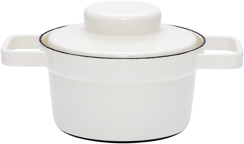 Riess, 2102-212, Topf Durchmesser 16 cm, PURE WHITE, AROMAPOTS, Truehomeware, Emaille, Induktion