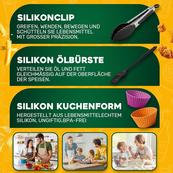 Heissluftfritteuse Zubehör für Philips Airfryer 4000 Series Stacked Dual Basket 10L, Airfryer Zubehö