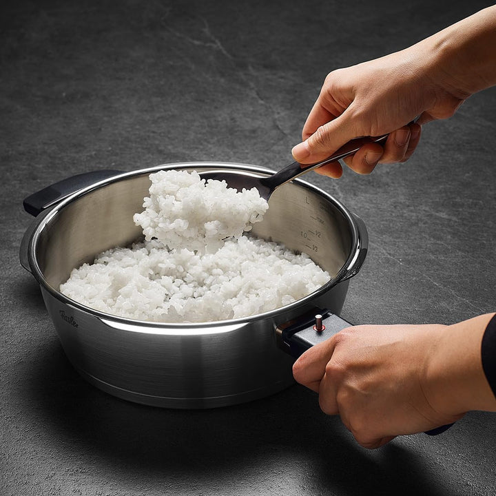 Fissler Vitavit Premium® Schnellbratpfanne (Ø 18 cm, 1,8 L) – Edelstahl-Schnellkochtopf mit 4 Garstu