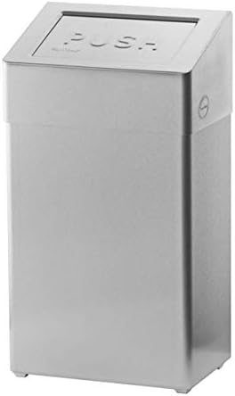 OPHARDT Hygiene 1417450 SanTRAL ABU 18 E AFP Abfallbehälter mit Beutel Halter, 18 Liter, Edelstahl g
