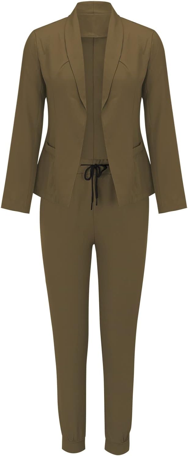 Damen Elegant Business Anzug Set Hosenanzug Damen Elegant Business Anzug Set Hosenanzug Blazer Hose