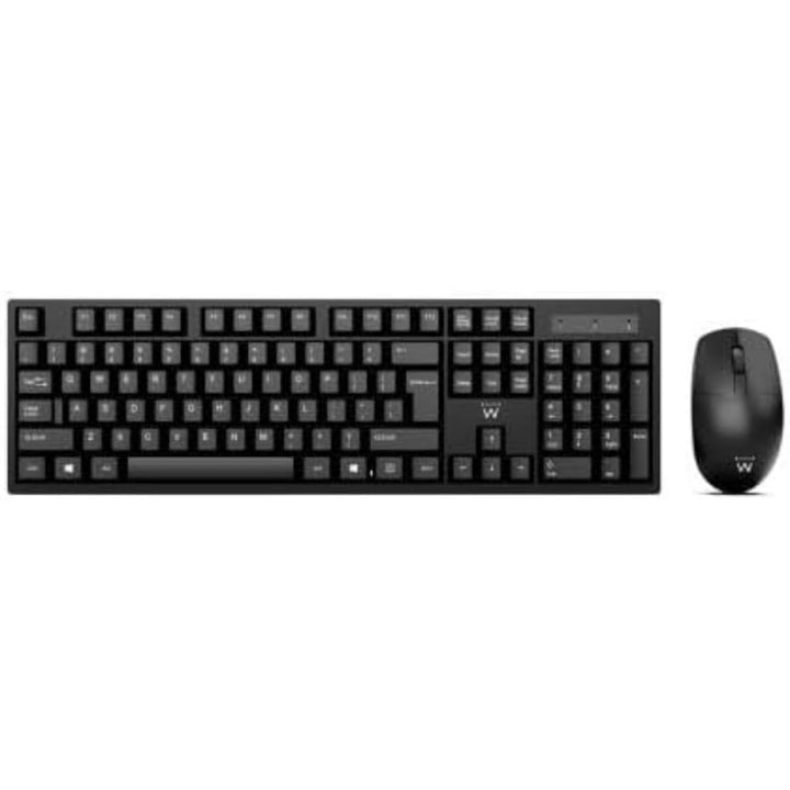Ewent Kabelloses Tastatur- und Maus-Set, italienisches QWERTY-Layout für PC/Notebook/Laptop, Windows