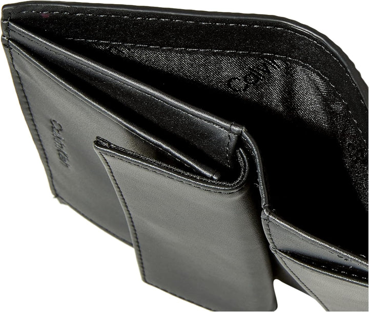 Calvin Klein Damen Elevated Trifold Md Saffiano Geldbörsen, Ck Schwarz