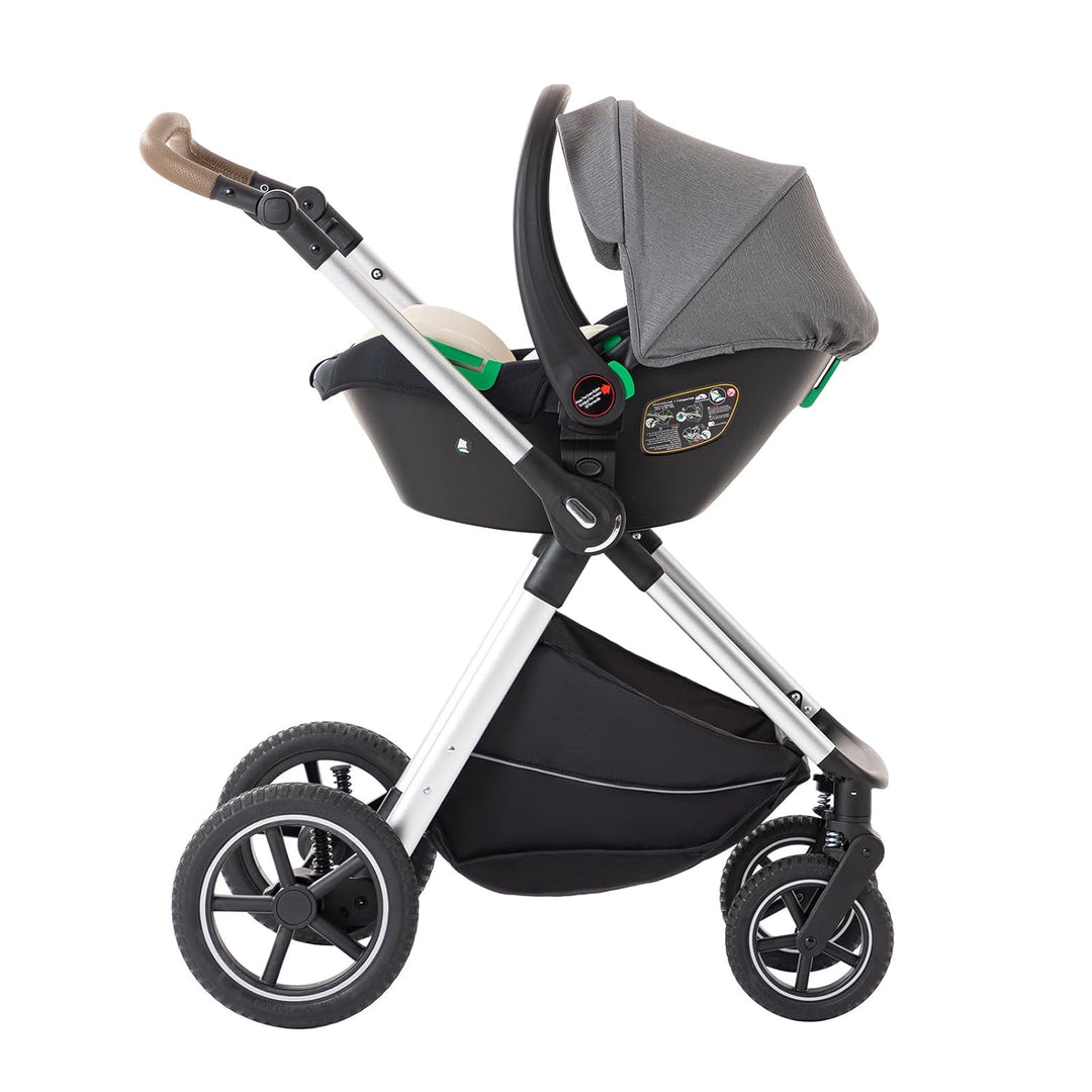BEBBY 3-in-1 Kinderwagen KombiKinderwagen-Set 2-in-1 Buggy faltbar Luxus Hochlandschaft Neugeborenes