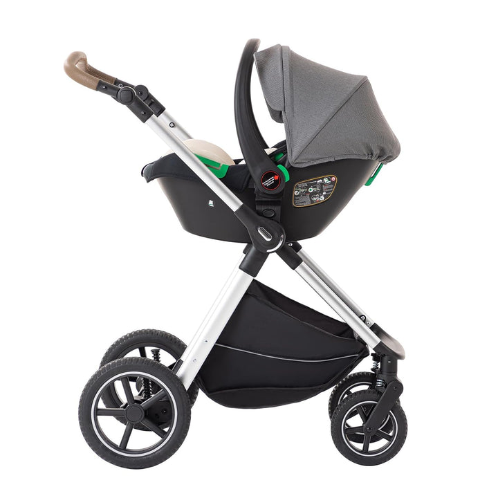BEBBY 3-in-1 Kinderwagen KombiKinderwagen-Set 2-in-1 Buggy faltbar Luxus Hochlandschaft Neugeborenes