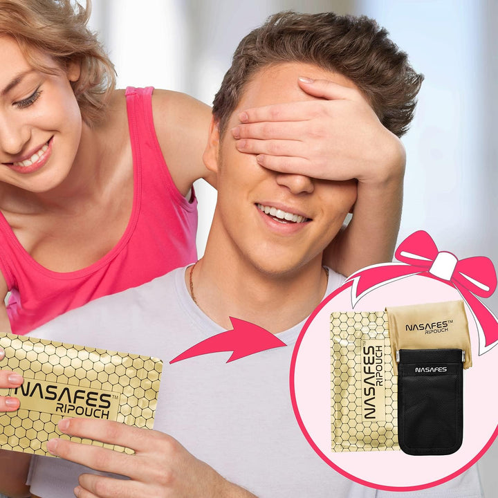 Autoschlüssel Schutz Keyless Tasche mit magnetisch-geräuschlosem Federverschluss ermöglicht 1 Hand B