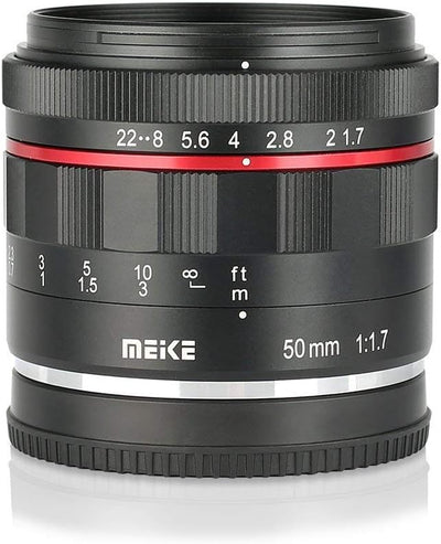 Meike MK 50mm F1.7 Nikon 1 vatting, MK-05017NI, Schwarz für Nikon, für Nikon