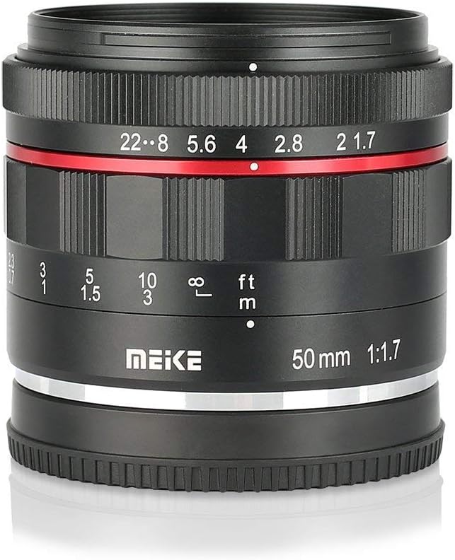 Meike MK 50mm F1.7 Nikon 1 vatting, MK-05017NI, Schwarz für Nikon, für Nikon