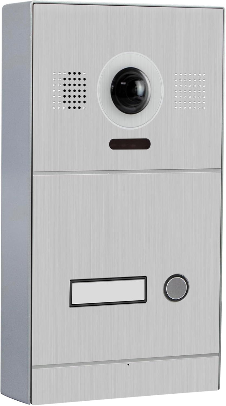 Mathfel 2-Draht IP Video-Türsprechanlage mit Türöffner – Full-HD Kamera, 7" Monitor & App-Steuerung