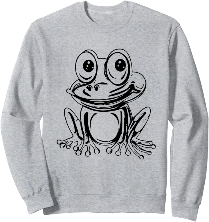 Frosch Motiv Amphibien Tiere Kröte Design Kröten Sweatshirt