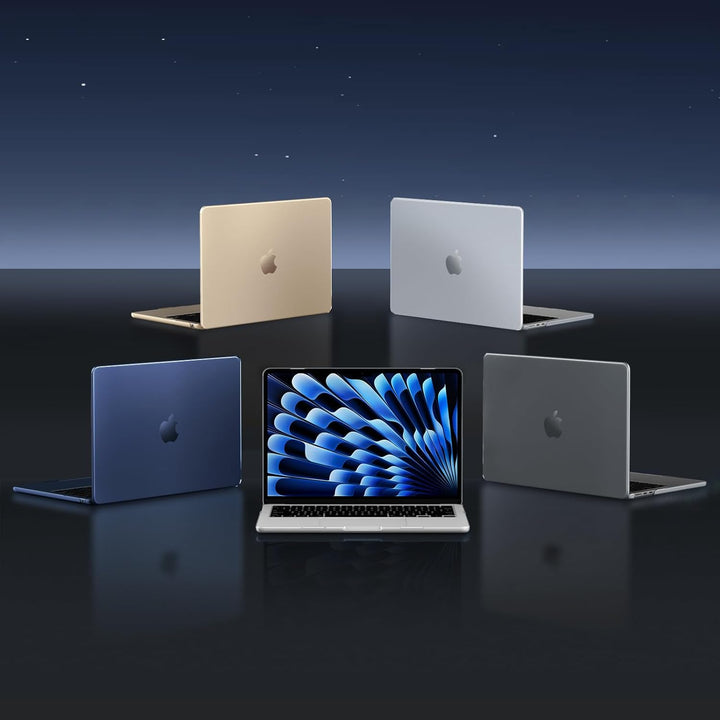 Fintie Hülle Kompatibel mit MacBook Air 13.6 Zoll M5 M4 M3 M2 A3449 A3240 A3113 A2681 (2026-2022), [