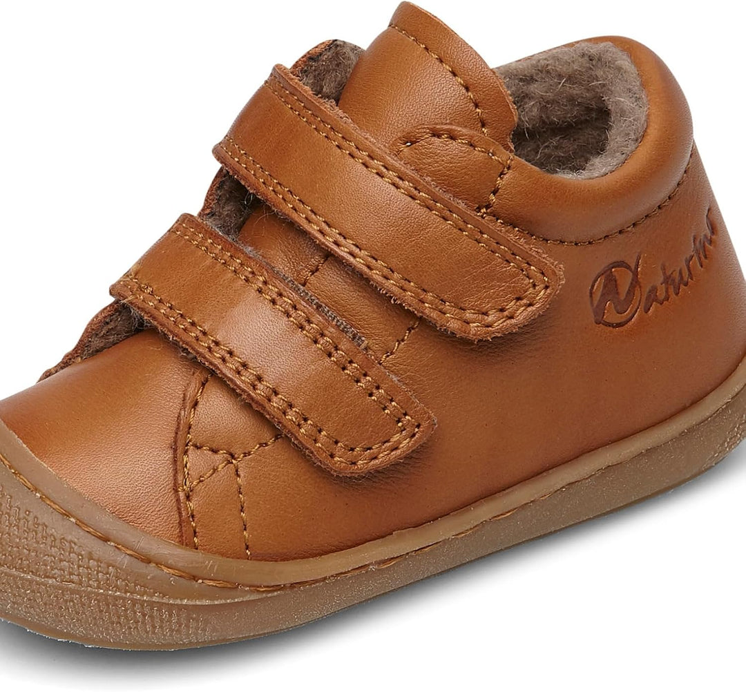 Naturino Cocoon VL-Lauflernschuhe aus Leder 17 EU Braun, 17 EU Braun
