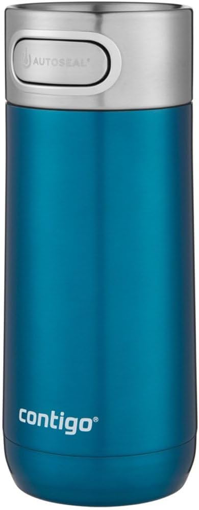 Contigo Luxe Autoseal Thermobecher, Edelstahl-Reisebecher, Isolierflasche, auslaufsicher, Kaffebeche