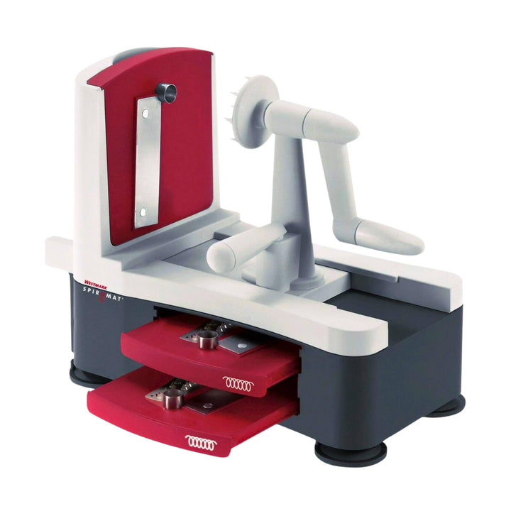 Westmark Gemüseschneider/ -hobel/ -raspel mit 3 Schneideinsätzen, Edelstahlklingen, Spiromat, Anthra