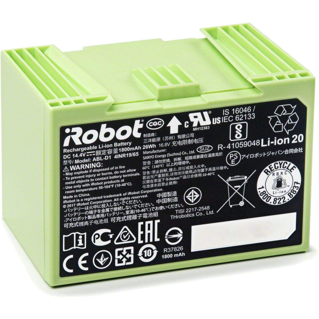 iRobot Originalteile - Roomba Lithium-Ionen-Akku - Kompatibel mit den Serien Roomba e/i - Grün, 1800