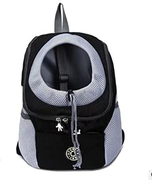 Buwico Hunde- und Katzen Hunderucksack, Welpen-Haustier-Front-Paket mit atmungsaktivem Head-Out-Desi