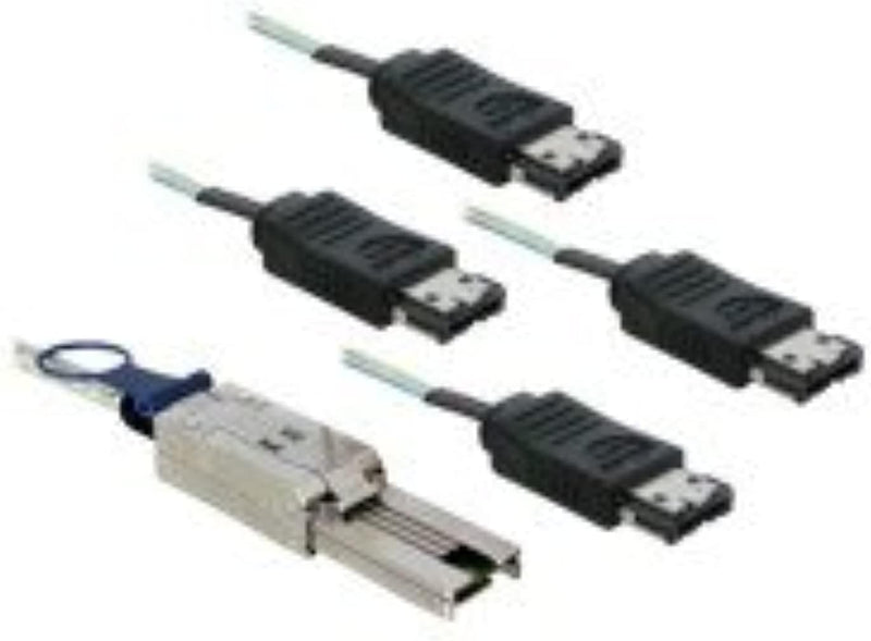 DELOCK Cable SAS Mini 26PIN to 4X ESATA (SFF 8088-4X ESATA) 1M Cable DE SATA