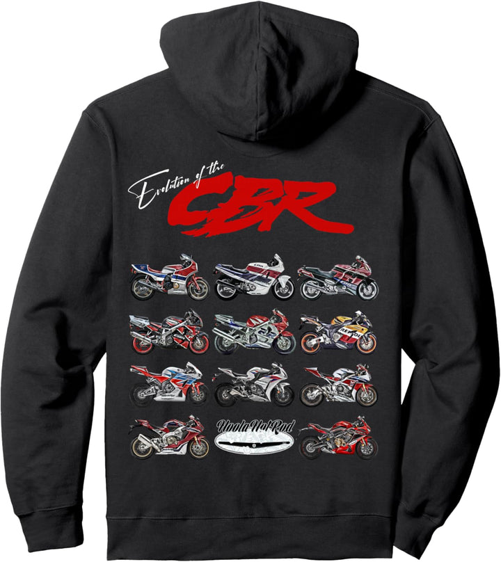 Evolution of the, CBR,Motorcycle,Motorrad,Road Racing,Biker Pullover Hoodie