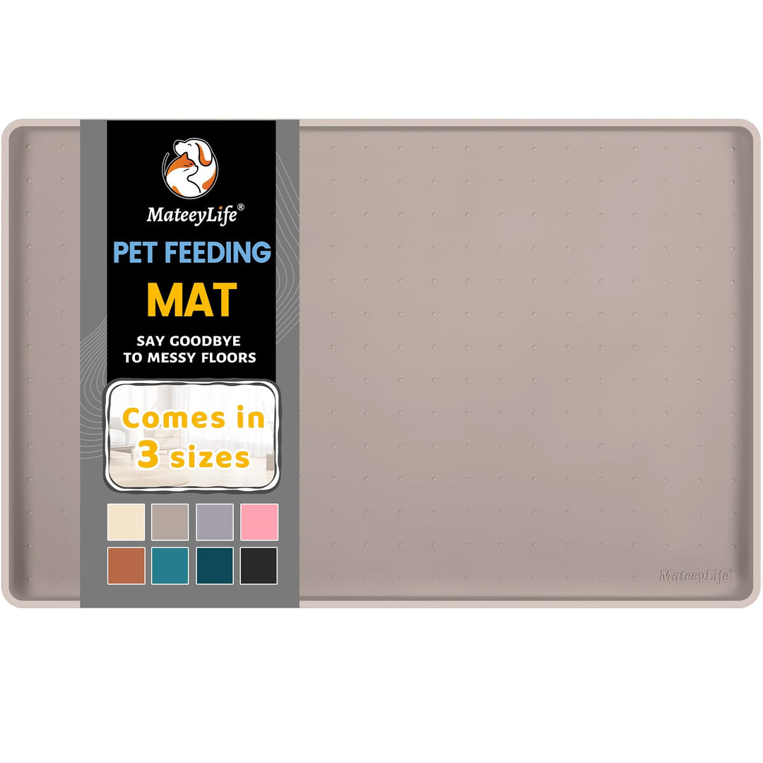 MateeyLife Napfunterlage Katzen/Hund, Hundenapf Kleine Hunde, Silikon Unterlage Hundenapf Grosse Hun