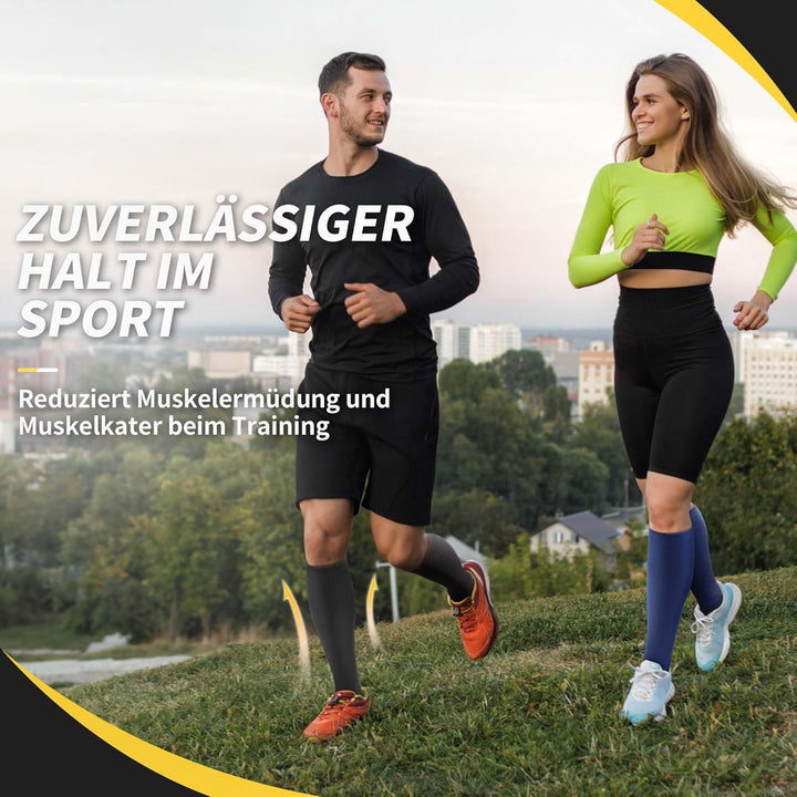CAMBIVO 6 Paar Kompressionsstrümpfe Damen und Herren, Stützstrümpfe, Kompressionssocken für Laufen,
