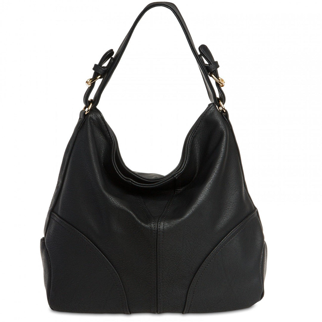 Caspar TS940 Damen Schultertasche Schwarz, Schwarz