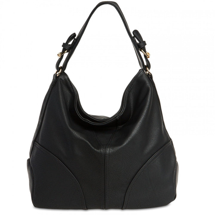 Caspar TS940 Damen Schultertasche Schwarz, Schwarz