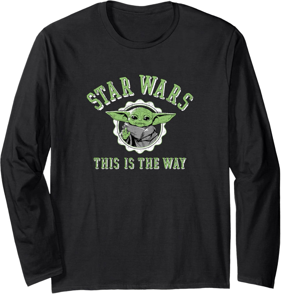 Star Wars The Mandalorian Varsity Child Langarmshirt