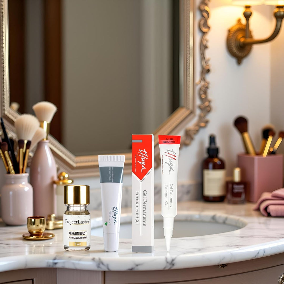 Wimpernlifting Augenbrauenlaminierung Laminierung Augenbrauen Set THUYA & PL ProjectLashes Keratin S