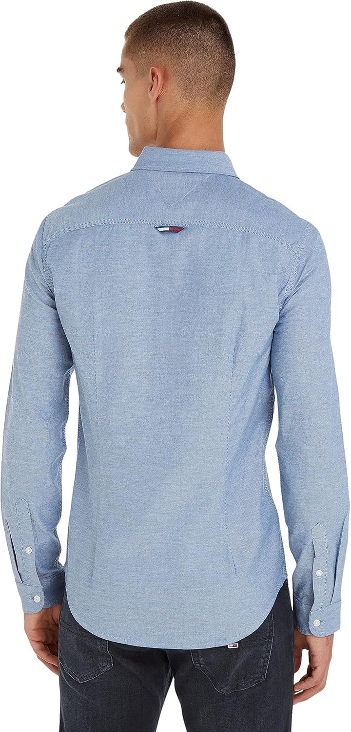 Tommy Hilfiger Herren Langarmhemden/Gewebte Oberteile XS Blau (Twilight Navy), XS Blau (Twilight Nav