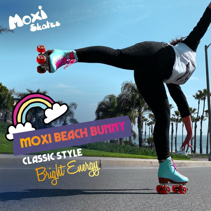 Moxi Beach Bunny Quad Rollschuhe, Periwinkle 2, 2