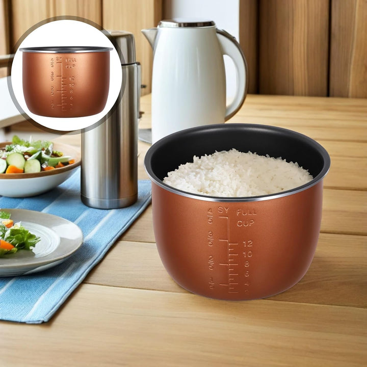 jojofuny Ersatztopf für Reiskocher 6l aus Aluminiumlegierung mit Hoher Wärmeeffizienz und Leicht zu