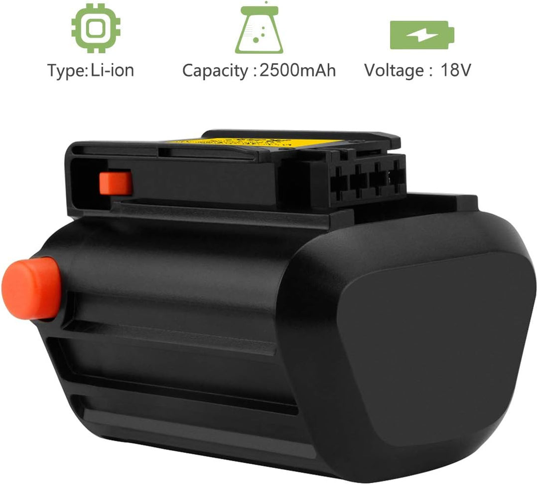 Joiry 18V 2500mAh Li-ion Batterie für Gardena BLi-18 09840-20, Accu Hedge Trimmer EasyCut Li-18/50,