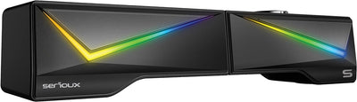 Serioux 2.0 Gaming Speakers Blys X167, RGB Lighting, Bluetooth, Black