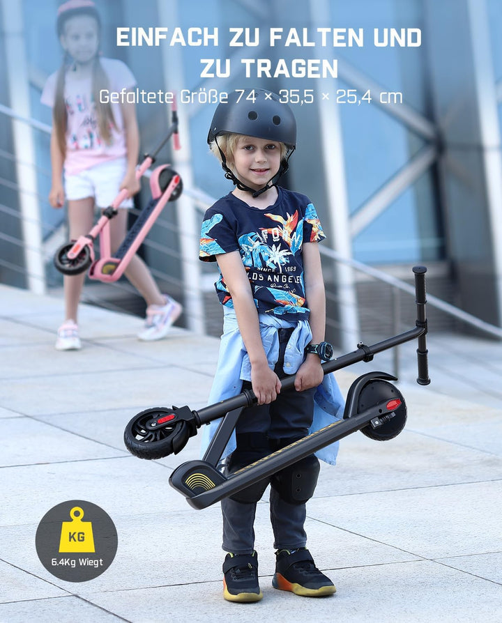 FanttikRide C9 E Scooter Kinder ab 120-160CM, Faltbar E Roller für Kinder bis 60Kg,10/16 kmph, 8 km