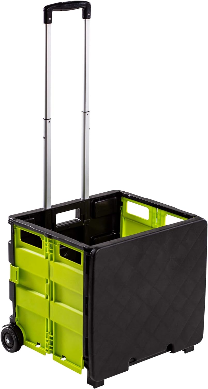 UPP Shopping Cart mit Deckel I Einkaufstrolley faltbar auf 8 cm Höhe I Handwagen mit grosser 50 L Kl